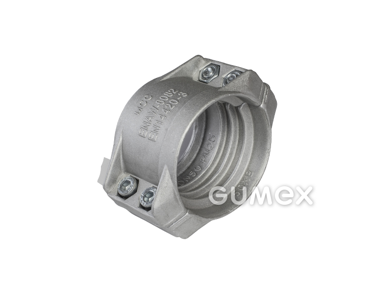 Klemmfassung DN19 für Schlauch 19x6mm, Spannbereich 30-33mm, 25bar, Aluminium, 